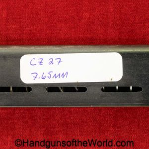 CZ-27, 7.65mm, Magazine-Clip, WWII, Era, WW2, handgun, pistol, C&R, collectible, magazine, mag, clip, CZ, 27, CZ27, CZ 27, German, Germany, 7.65, 32, .32