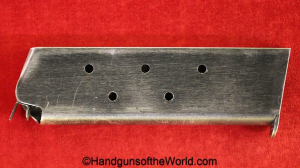 Colt, 1911A1, .45acp, Magazine, Clip, WWII, Era, Original, Collectible, WW2, 1911, 45, .45, acp, auto, Handgun, Mag, Pistol, Americana, America, S, Scovill