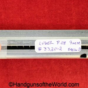 Luger, P.08, 9mm, Magazine-Clip, #3320, WWII, Era, WW2, 3320, original, collectible, Police, Eagle/B, E/B, magazine, mag, clip, German, Germany, P08, P 08