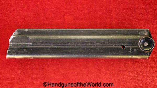 Luger, P.08, 9mm, Black Widow, Magazine, Clip, Mag, Original, Collectible, P08, P 08, P-08, German, Germany, WWII, WW2, Handgun, Pistol, Hand gun