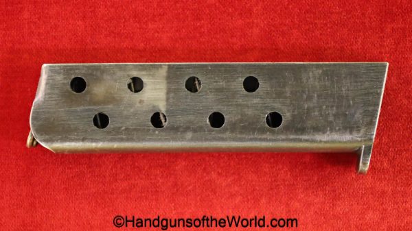 FN, Browning, 1922, 7.65mm, Magazine, Clip, Mag, Original, Collectible, WWII, WW2, Belgian, Handgun, Pistol, 32, .32, acp, auto, 7.65, German, Germany
