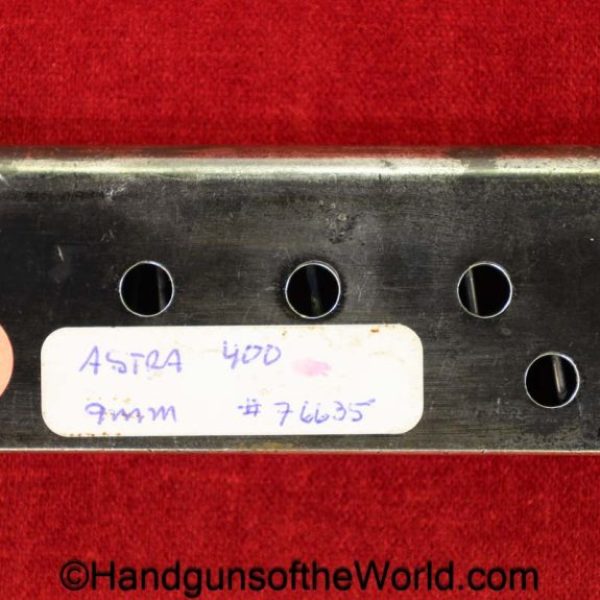 Astra, 400, 9mm, Magazine-Clip, #76635, 76635, original, collectible, Spain, Spanish, magazine, mag, clip, Largo, model, 1921, handgun, pistol, hand gun