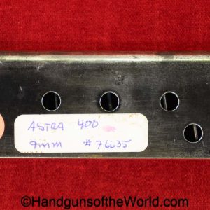 Astra, 400, 9mm, Magazine-Clip, #76635, 76635, original, collectible, Spain, Spanish, magazine, mag, clip, Largo, model, 1921, handgun, pistol, hand gun