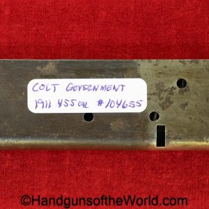 Colt, Government Model, 1911, .455 Eley, Magazine-Clip, 455, .455, Eley, original, collectible, magazine, mag, clip, Government, WWI, WW1, British, English