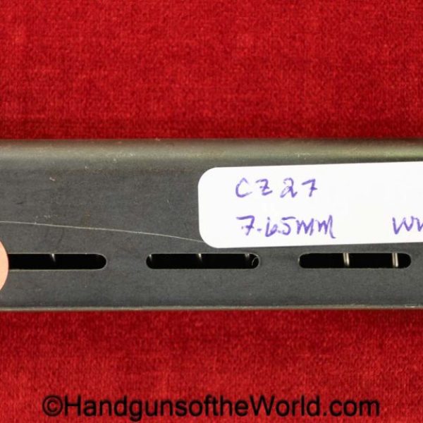 CZ-27, 7.65mm, Magazine-Clip, WWII, Era, WW2, handgun, pistol, C&R, collectible, magazine, mag, clip, CZ, 27, CZ27, CZ 27, German, Germany, 7.65, 32, .32
