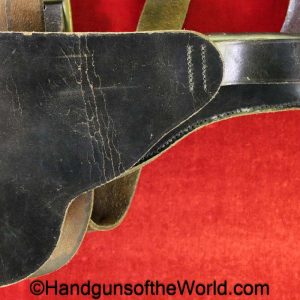 Astra, 400, Holster, black, leather, full flap, shoulder straps, with shoulder straps, original, collectible, Spain, Spanish, 1921, model, Pre-War, Pre War