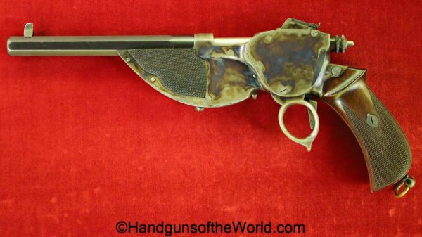 Bittner, 1896, 7.7mm, Repeating Pistol, Fantastic, 1893, Austrian, Austria, handgun, pistol, collectible, antique, repeating, non-FFL, non FFL, oddity