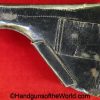 Browning, FN, 1922, Holster, WWII, Era, black, Ersatz, paper, breakaway, pattern, unmarked, original, collectible, German, Germany, WW2, handgun, pistol