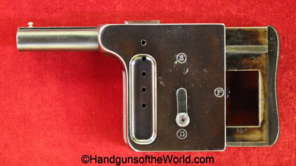 Gaulois, No 1, 8mm, Palm Pistol, With Box, Boxed, French, France, No1, No.1, Palm, Pistol, antique, collectible, non-FFL, non FFL, oddity, unique, cool
