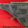 Luger, P.08, Holster, WWI, Era, WW1, original, collectible, German, Germany, P-08, P 08, P08, Unit Marked, Black, Leather, Imperial, handgun, pistol