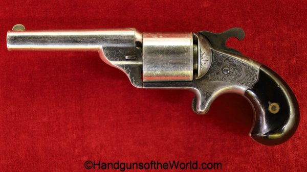 Moore's, Front-Loading, Revolver, .32, Nickel/Silver, Fantastic, Moore, Moores, Front Loading, handgun, antique, collectible, Non-FFL, non FFL, Teat Fire