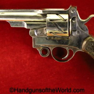 Mauser, 1878, Zig-Zag, Revolver, 10.6mm, Rare, Factory Nickel, Nickel, German, Germany, handgun, revolver, antique, Non-FFL, Non FFL, Model, Zig Zag