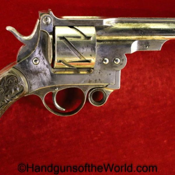 Mauser, 1878, Zig-Zag, Revolver, 10.6mm, Rare, Factory Nickel, Nickel, German, Germany, handgun, revolver, antique, Non-FFL, Non FFL, Model, Zig Zag