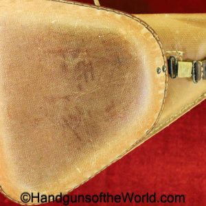 Nambu, Type 14, Holster, Late-War, rubberized canvas, canvas, Late War, Japanese, Japan, WWII, WW2, original, collectible, with shoulder straps, Type, 14, T