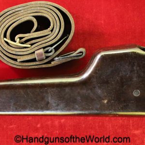 Stechkin, Holster/Stock, with Shoulder Strap, red/brown, Bakelite, #437, 437, original, collectible, Shoulder Stock, Stock, Holster, Russian, Soviet, USSR