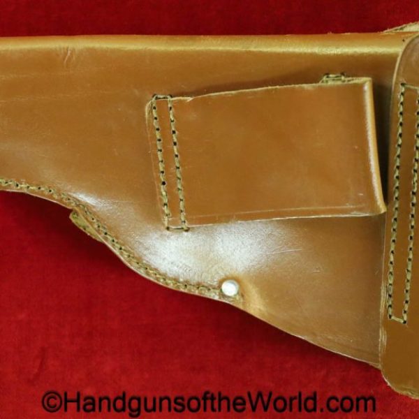 Sauer, 38H, Holster, Police, Pattern, Original, 38, Pistol, brown, leather, Schambach & Co-Berlin, 1941, collectible, German, Germany, WWII, WW2, handgun