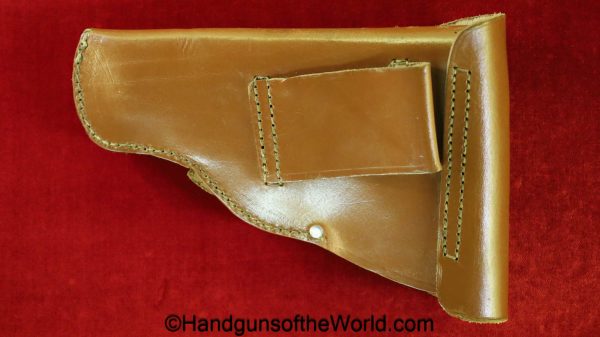 Sauer, 38H, Holster, Police, Pattern, Original, 38, Pistol, brown, leather, Schambach & Co-Berlin, 1941, collectible, German, Germany, WWII, WW2, handgun