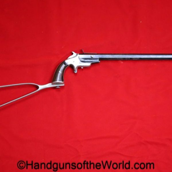 Frank Wesson, 1870, Medium Frame, Pocket Rifle, .22, Matching Stock, American, Americana, handgun, single shot, collectible, antique, model, 22, rifle, Wesson