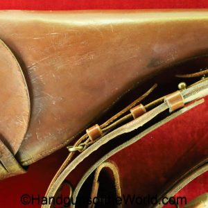 Webley, Mark VI, Revolver, Holster, Belt Rig, Rig, Brown, leather, Finnagans ltd, 1916, original, collectible, Mark 6, British, English, WWI, WW1