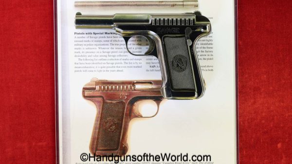 Savage, 1907, .32acp, Canadian Contract, with Provenance, Canada, Canadian, WWI, WW1, 1914, handgun, pistol, C&R, collectible, pocket, 32, .32, acp, auto