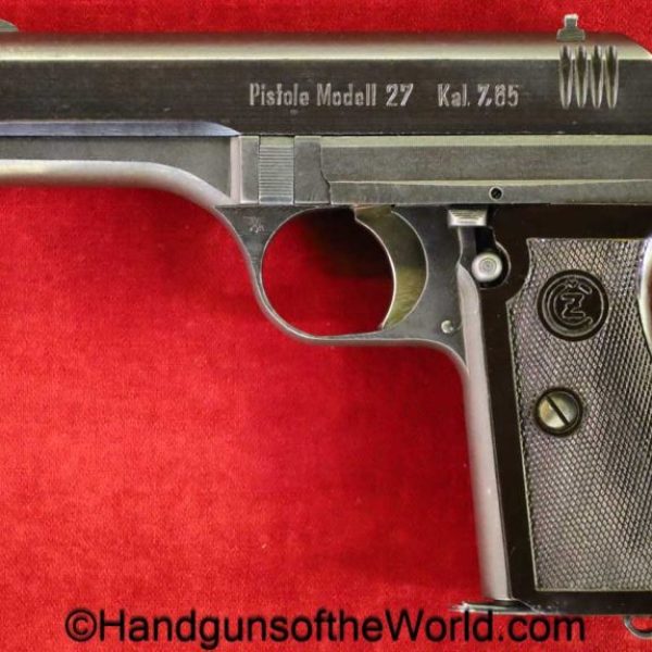 CZ-27, 7.65mm, German, Police, Eagle K, Full Slide Legend, Matching Magazine, handgun, pistol, C&R, collectible, pocket, WWII, WW2, CZ, 27, CZ27, CZ 27