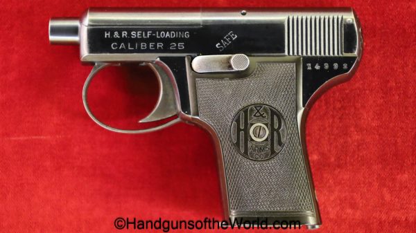 H&R, Self Loading, .25acp, USA, Self-Loading, handgun, pistol, C&R, collectible, VP, Vest Pocket, 25, .25, acp, auto, 6.35, 6.35mm, Harrington & Richardson