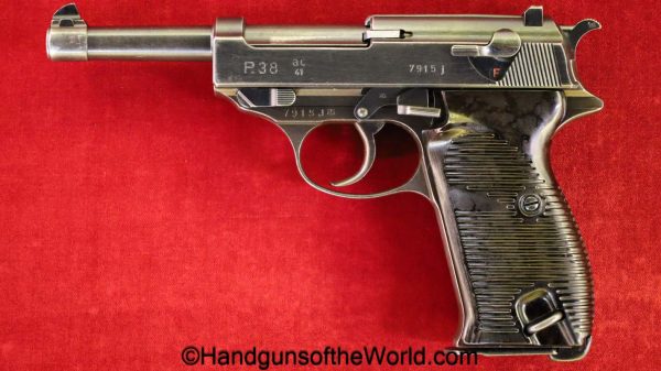 Walther, P-38, AC41, 9mm, 3rd Variation, German, WWII, WW2, Germany, handgun, pistol, C&R, collectible, P38, P.38, P 38, AC, 41, 1941, AC 41, AC-41