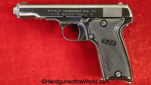 MAB, Model D, 7.65mm, German, WWII, WW2, Germany, D, Model, handgun, pistol, C&R, collectible, pocket, 7.65, 32, .32, acp, auto, France, French