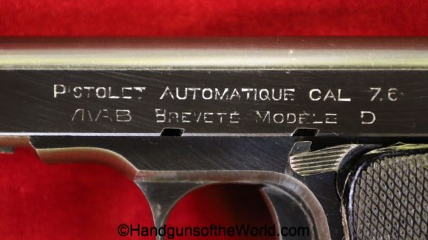 MAB, Model D, 7.65mm, German, WWII, WW2, Germany, D, Model, handgun, pistol, C&R, collectible, pocket, 7.65, 32, .32, acp, auto, France, French