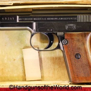 Mauser, 1910, Side Latch, 6.35mm, with Original Box, Boxed, with Box, German, Germany, handgun, pistol, C&R, collectible, Sidelatch, VP, Vest Pocket, Pocket