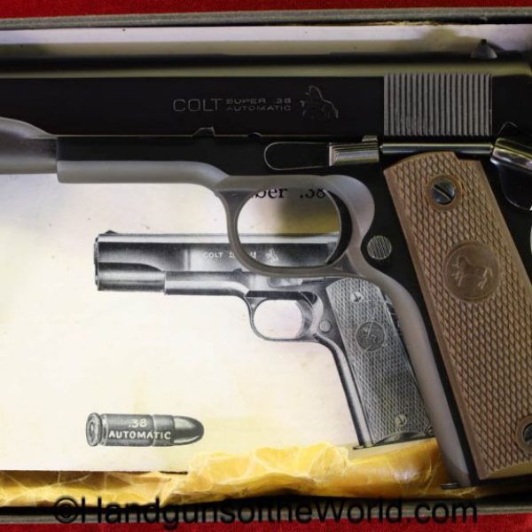 Colt, Super 38, .38 Super, 1970, Mint in Box, Mint, Boxed, with Box, handgun, pistol, C&R, collectible, 38, .38, Super, 1911, Government, 1911A1, in Box