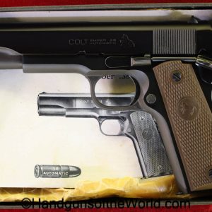 Colt, Super 38, .38 Super, 1970, Mint in Box, Mint, Boxed, with Box, handgun, pistol, C&R, collectible, 38, .38, Super, 1911, Government, 1911A1, in Box