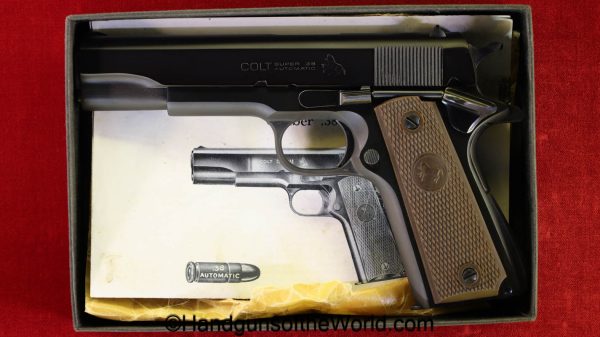 Colt, Super 38, .38 Super, 1970, Mint in Box, Mint, Boxed, with Box, handgun, pistol, C&R, collectible, 38, .38, Super, 1911, Government, 1911A1, in Box