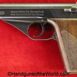 Mauser, HSc, 7.65mm, German, WWII, Police, Eagle L, Proofed, handgun, pistol, C&R, collectible, pocket, Germany, WW2, 7.65, 32, .32, acp, auto, E/L