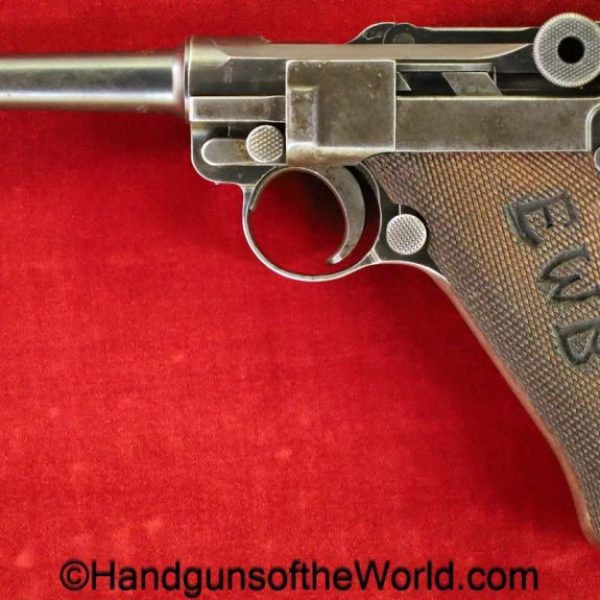 DWM, P.08, Luger, .30, 1920, Commercial, EWB, Bavaria Civil Defense, German, Germany, handgun, pistol, C&R, collectible, 1920 Commercial, P08, P 08, P-08