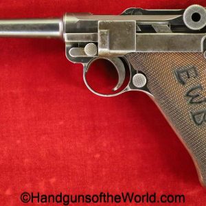 DWM, P.08, Luger, .30, 1920, Commercial, EWB, Bavaria Civil Defense, German, Germany, handgun, pistol, C&R, collectible, 1920 Commercial, P08, P 08, P-08