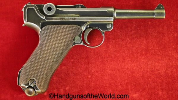DWM, P.08, Luger, .30, 1920, Commercial, EWB, Bavaria Civil Defense, German, Germany, handgun, pistol, C&R, collectible, 1920 Commercial, P08, P 08, P-08