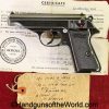 Walther, PP, 7.65mm, German, WWII, with Capture Paper, handgun, pistol, C&R, collectible, Germany, WW2, 7.65, 32, .32, acp, auto, pocket, model