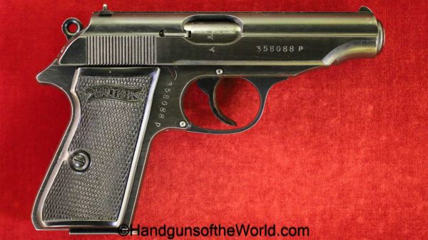 Walther, PP, 7.65mm, German, WWII, with Capture Paper, handgun, pistol, C&R, collectible, Germany, WW2, 7.65, 32, .32, acp, auto, pocket, model