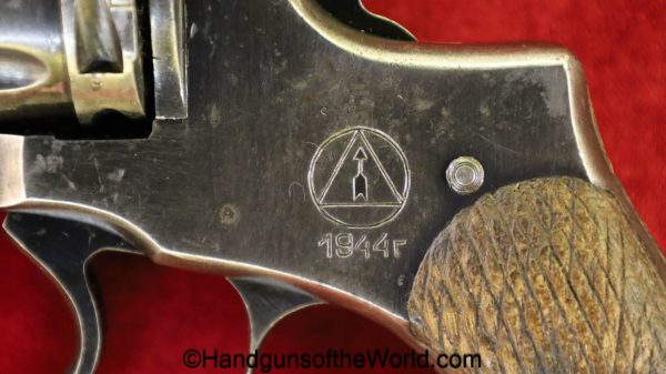 Russian, 1895, 1944, Dated, Nagant, Revolver, 7.62mm, handgun, C&R, collectible, WWII, WW2, model, Soviet, USSR, Soviet Union, Russia, Nagant Revolver