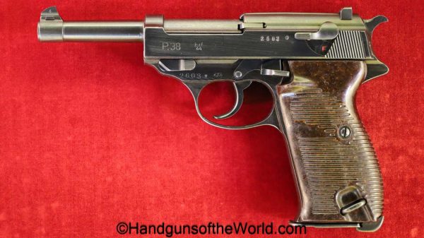 Mauser, P-38, BYF 44, 9mm, German, WWII, WW2, Germany, handgun, pistol, C&R, collectible, P38, P.38, P 38, 1944, byf, Walther, byf-44, byf44, historic