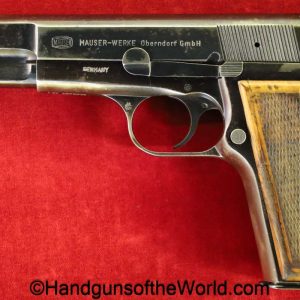 Mauser, Model 80SA, 9mm, High Power Clone, 1991, handgun, pistol, modern, collectible, 80, Model, SA, German, Germany, clone, BHP, High Power, Hi Power