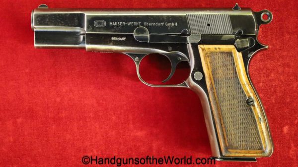 Mauser, Model 80SA, 9mm, High Power Clone, 1991, handgun, pistol, modern, collectible, 80, Model, SA, German, Germany, clone, BHP, High Power, Hi Power