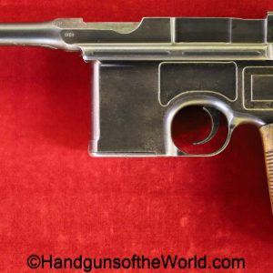 Mauser, 1896, Broomhandle, Red 9, Treaty of Versailles, Rework, Police, German, Germany, WWI, WW1, handgun, pistol, C&R, collectible, C96, 9mm