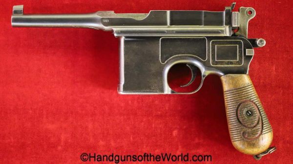 Mauser, 1896, Broomhandle, Red 9, Treaty of Versailles, Rework, Police, German, Germany, WWI, WW1, handgun, pistol, C&R, collectible, C96, 9mm