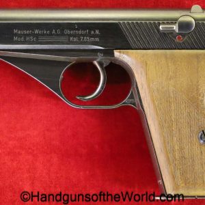 Mauser, HSc, 7.65mm, Late War, German, WWII, WW2, Germany, handgun, pistol, C&R, collectible, pocket, 7.65, 32, .32, acp, auto, hand gun