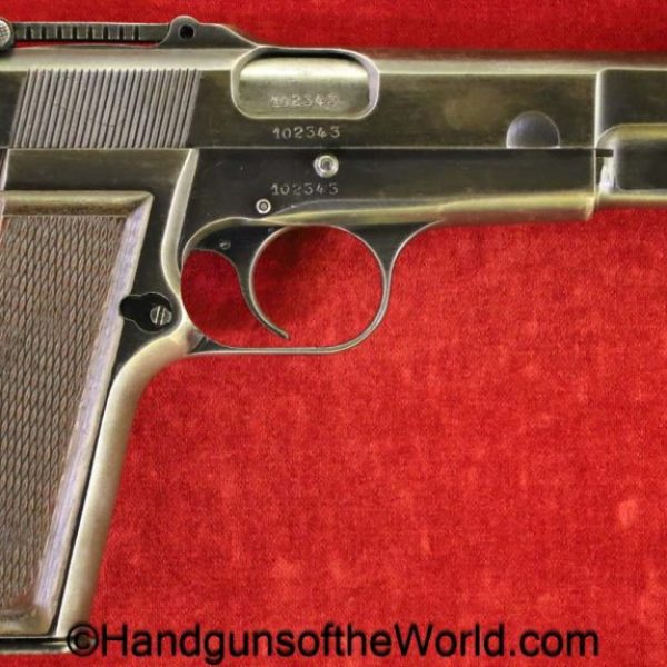 FN, Browning, High Power, 9mm, German, WWII, Tangent Sight, WW2, Germany, handgun, pistol, C&R, collectible, BHP, Belgian, Belgium, hand gun