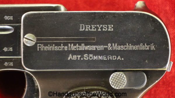 Dreyse, 1907, 7.65mm, Police, Full Matching Rig, with Provenance, Full Rig, German, Germany, handgun, pistol, C&R, collectible, 2 Matching Mags, pocket, 32