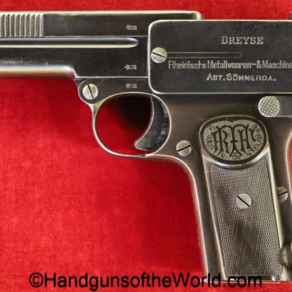 Dreyse, 1907, 7.65mm, Police, Full Matching Rig, with Provenance, Full Rig, German, Germany, handgun, pistol, C&R, collectible, 2 Matching Mags, pocket, 32