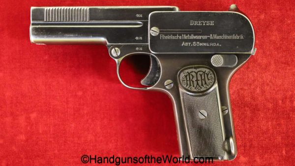 Dreyse, 1907, 7.65mm, Police, Full Matching Rig, with Provenance, Full Rig, German, Germany, handgun, pistol, C&R, collectible, 2 Matching Mags, pocket, 32